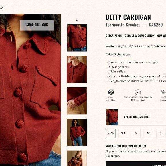 New current collection SEZANE Betty Cardigan - Picture 1 of 7